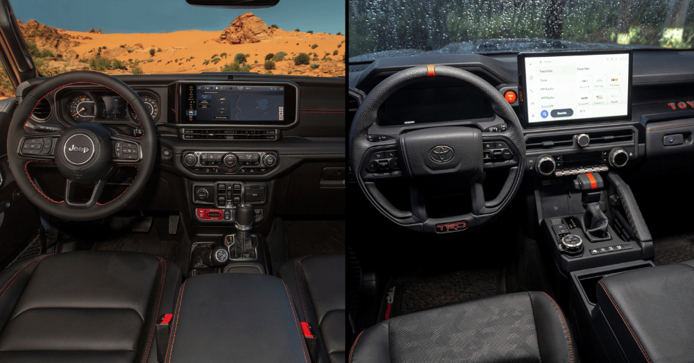 Navigating Back Roads_ Why the Jeep Wrangler and Toyota 4Runner Excel on Rural Routes - interior comparison